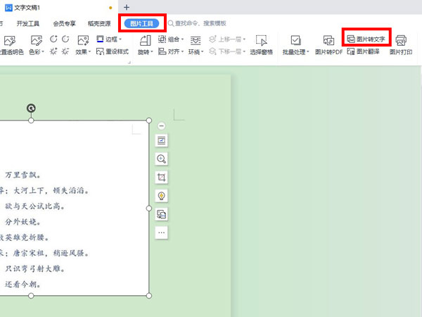 word是圖片格式怎么換成文字