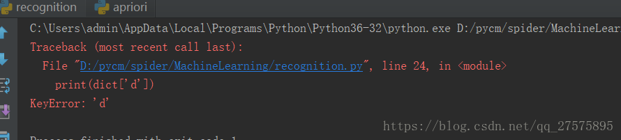 解決Python字典查找報(bào)Keyerror的問(wèn)題
