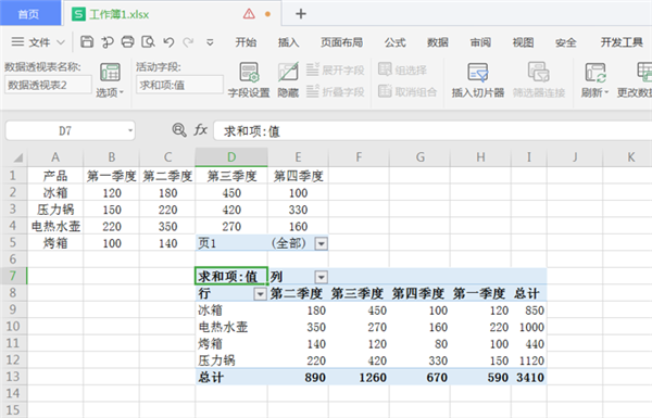 WPS Excel中將二維表轉換成一維表方法！