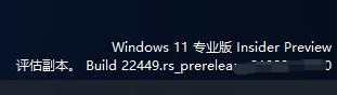 Win11 22449出現(xiàn)評(píng)估副本怎么回事 評(píng)估副本水印怎么消除