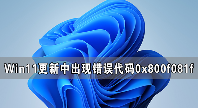Windows 11更新中出現錯誤代碼0x800f081f