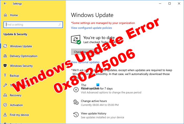Win11系統(tǒng)更新失敗錯誤代碼0x80245006怎么解決？