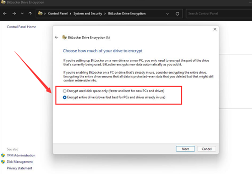 Win11硬盤如何開啟密鑰保護？Win11硬盤開啟密鑰保護的方法