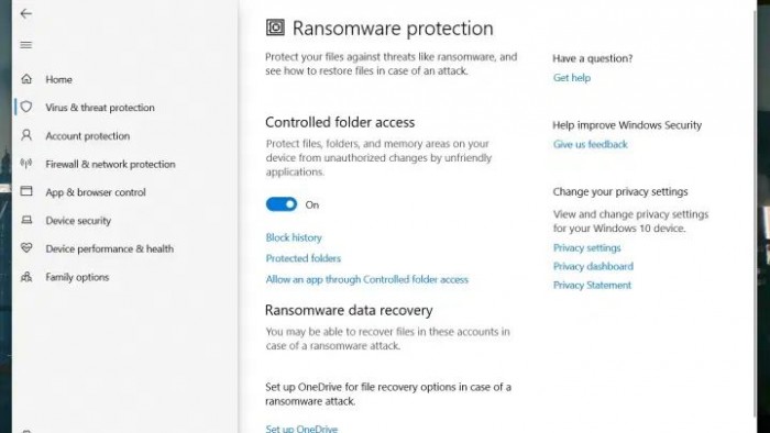 Win10怎么開啟勒索軟件保護的功能？Win10開啟勒索軟件保護功能
