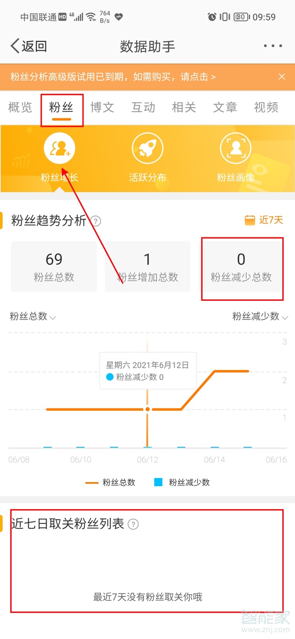 2021微博怎么看取關(guān)的粉絲