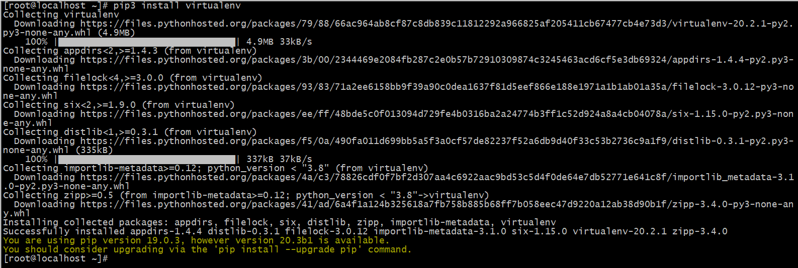 Python虛擬環(huán)境virtualenv創(chuàng)建及使用過程圖解