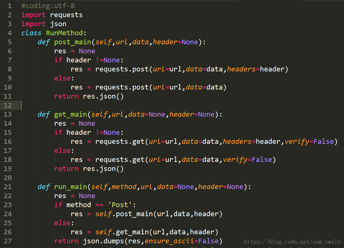 Python實現(xiàn)http接口自動化測試的示例代碼