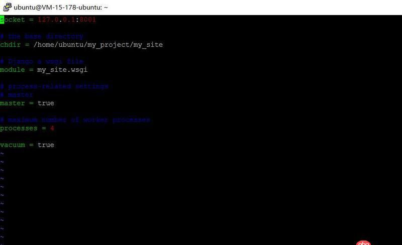 python - nginx+uwsgi啟動提示 nginx: [emerg] unknown directive "socket"?如何解決？