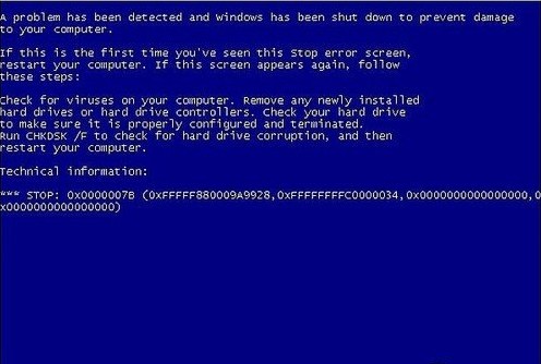 U盤裝Win7系統時出現藍屏問題怎么解決？