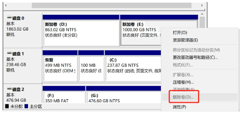 Win10想刪除磁盤卷，提示無法刪除該怎么辦？刪除磁盤卷解決方法