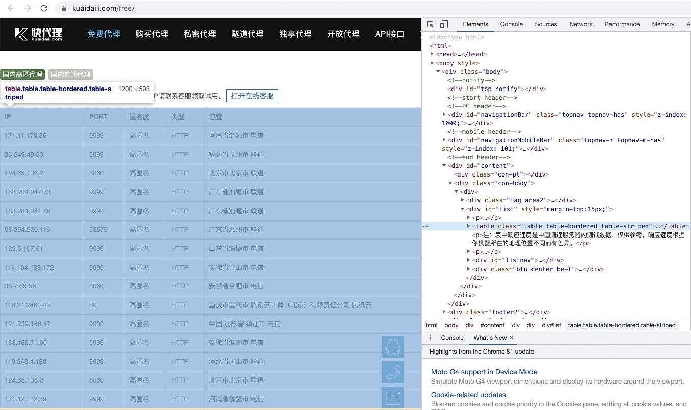 Python基于pandas爬取網頁表格數據