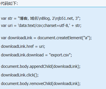 JS兼容瀏覽器怎么導(dǎo)出Excel（CSV）文件？具體導(dǎo)出技巧分享