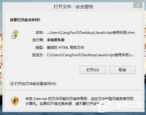 Win8系統(tǒng)chm文件打不開怎么辦？
