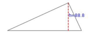 python實現輸入三角形邊長自動作圖求面積案例