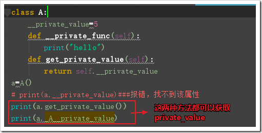 Python面向對象程序設計之私有變量,私有方法原理與用法分析