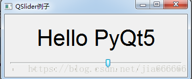 python GUI庫圖形界面開發(fā)之PyQt5滑塊條控件QSlider詳細(xì)使用方法與實例
