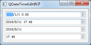 python GUI庫圖形界面開發(fā)之PyQt5日期時間控件QDateTimeEdit詳細使用方法與實例