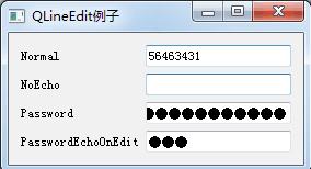 python GUI庫圖形界面開發(fā)之PyQt5單行文本框控件QLineEdit詳細使用方法與實例