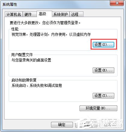 Win7系統如何把虛擬內存設置在其它盤符？