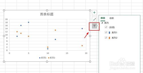 excel數據表怎么插入散點圖