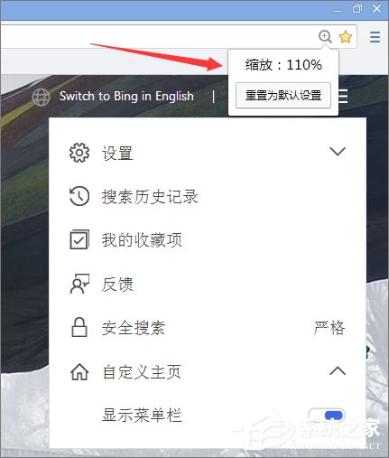 Win10怎么設(shè)置世界之窗瀏覽器縮放顯示？