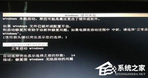 Win7系統(tǒng)出現(xiàn)Windows錯誤恢復(fù)該怎么辦？