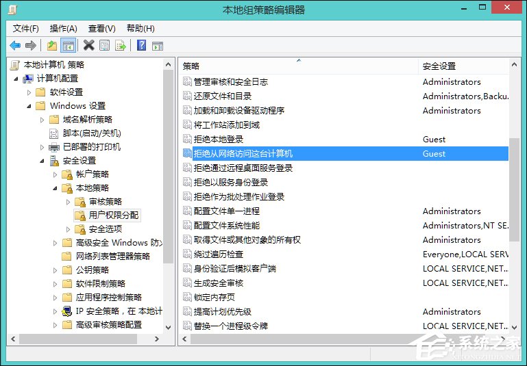 Win8訪問共享提示“您可能沒有權限使用網絡資源”怎么辦？