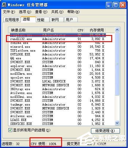 WinXP系統出現“Rundll32.exe應用程序錯誤”怎么辦？