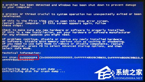 Win8電腦藍屏故障錯誤代碼0x000000f4怎么解決?