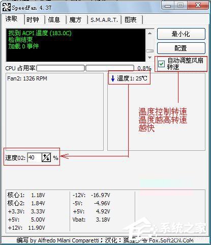 Win7用SpeedFan來控制CPU風扇轉速調節(jié)的方法