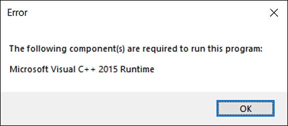 Win10電腦運行程序缺少Microsoft Visual C++ 2015 Runtime怎么辦？
