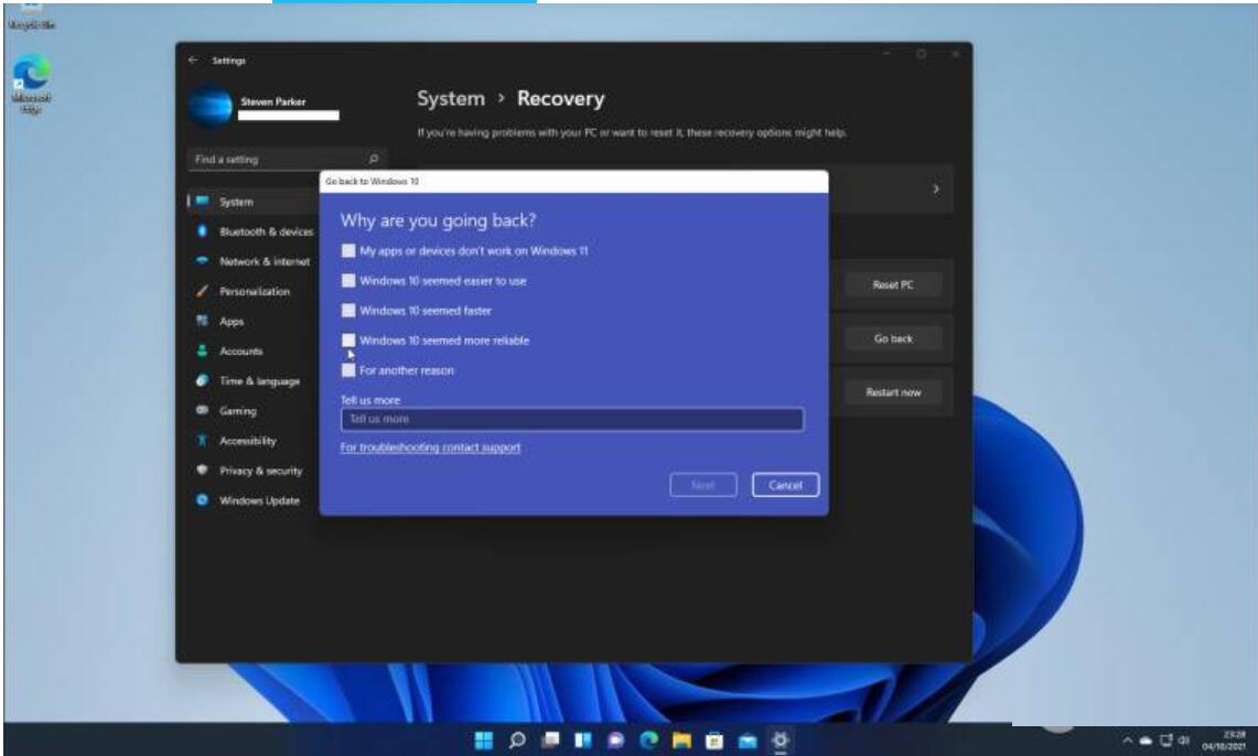 Win11怎么退回Win10 會清除數據嗎
