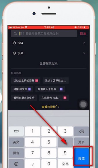 在抖音里搜索抖音號的操作流程