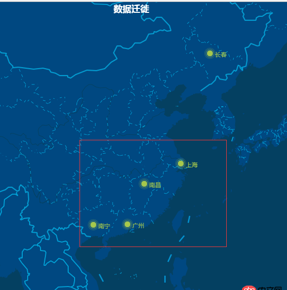 javascript - 仿著echarts官網的地圖做了個例子，但是只顯示出來了地點，沒有畫出飛機動態效果？？急