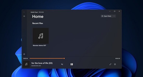 微軟向部分正式版使用者推送新版Win11 Media Player