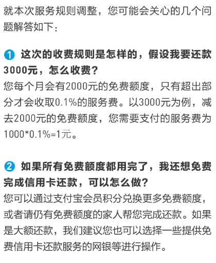 支付寶還信用卡怎么收費? 還信用卡超額收費介紹