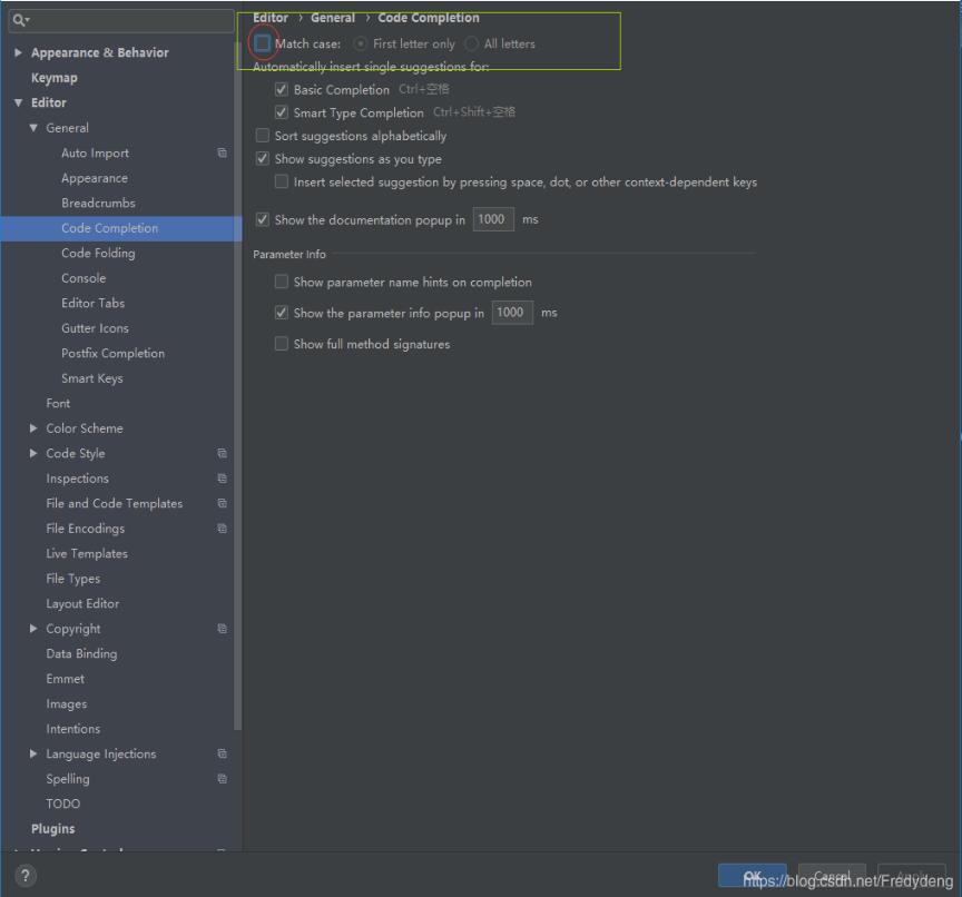 android studio3.3.1代碼提示忽略大小寫(xiě)的設(shè)置