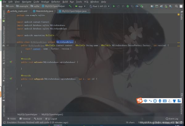 android studio使用SQLiteOpenHelper()建立數(shù)據(jù)庫的方法