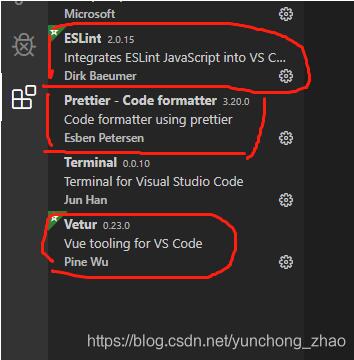 在vue中使用eslint,配合vscode的操作