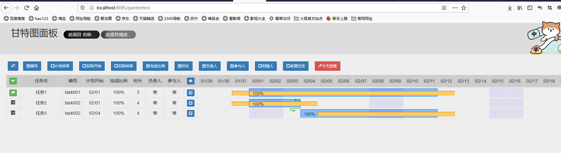 springboot+thymeleaf+mybatis實(shí)現(xiàn)甘特圖的詳細(xì)過(guò)程