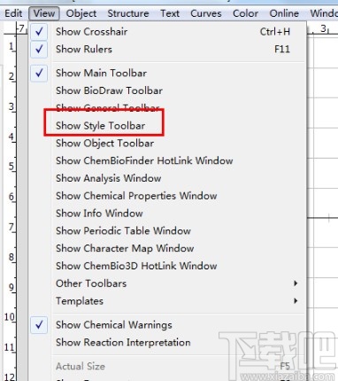 chemwindows給化合物結構上色的方法
