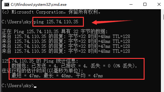 Windows11測試網(wǎng)絡(luò)地址延遲步驟介紹