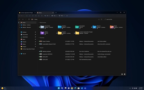 微軟win11KB5019509預覽版發布 支持標簽式文件資源管理器