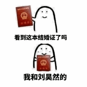 【抖音看見這本結婚證了嗎我和xxx的表情包】高清無水印分享