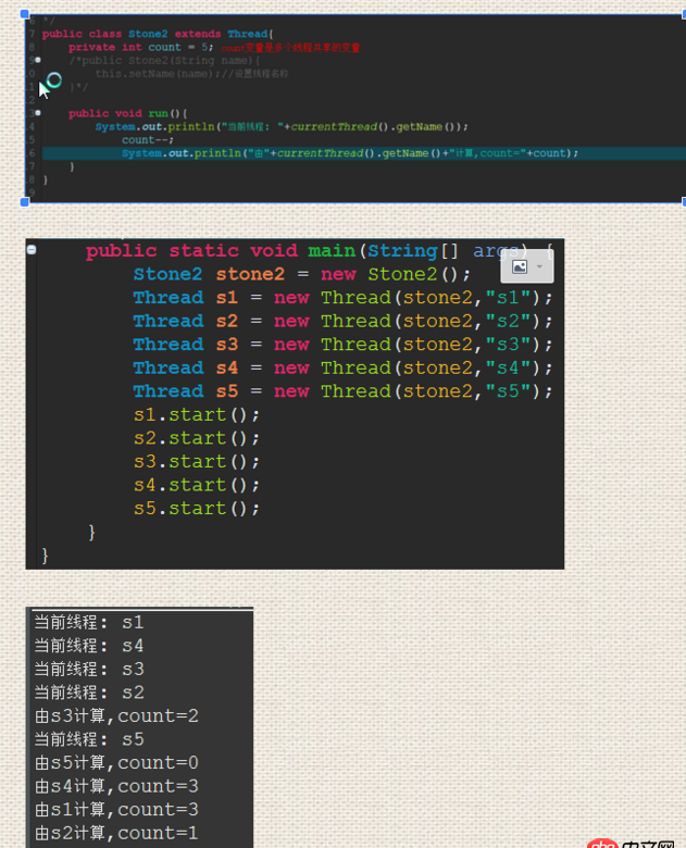 java - 請教,一個簡單的多線程示例中,如何根據(jù)打印的結(jié)果來分析多個線程的執(zhí)行過程?
