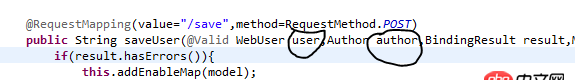 java - jsp的字能自動填充到user，卻不能自動填充到author為什么呀？