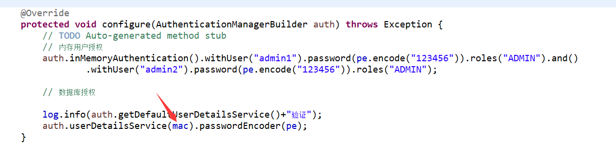 Spring security認(rèn)證兩類用戶代碼實(shí)例