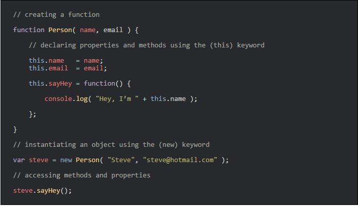 JavaScript 中的面向對象編程