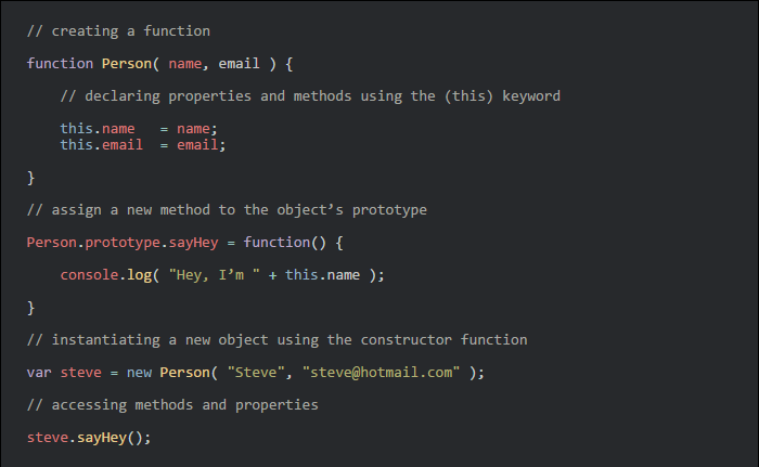 JavaScript 中的面向對象編程