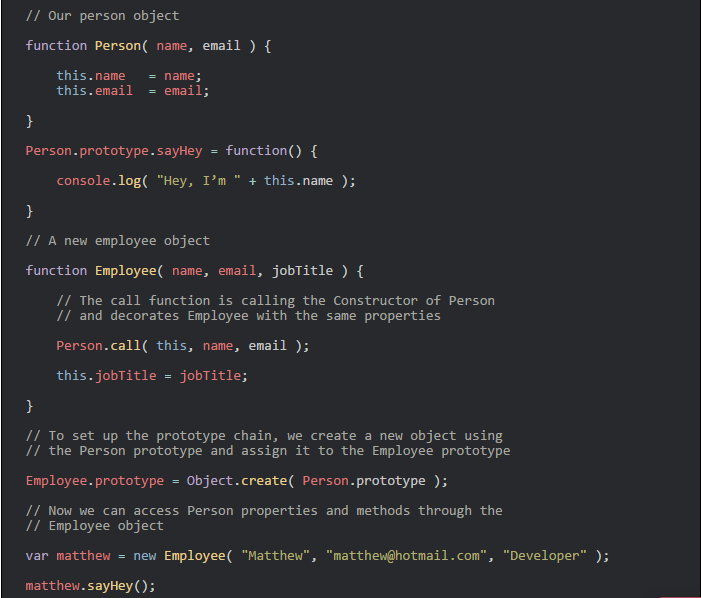JavaScript 中的面向對象編程
